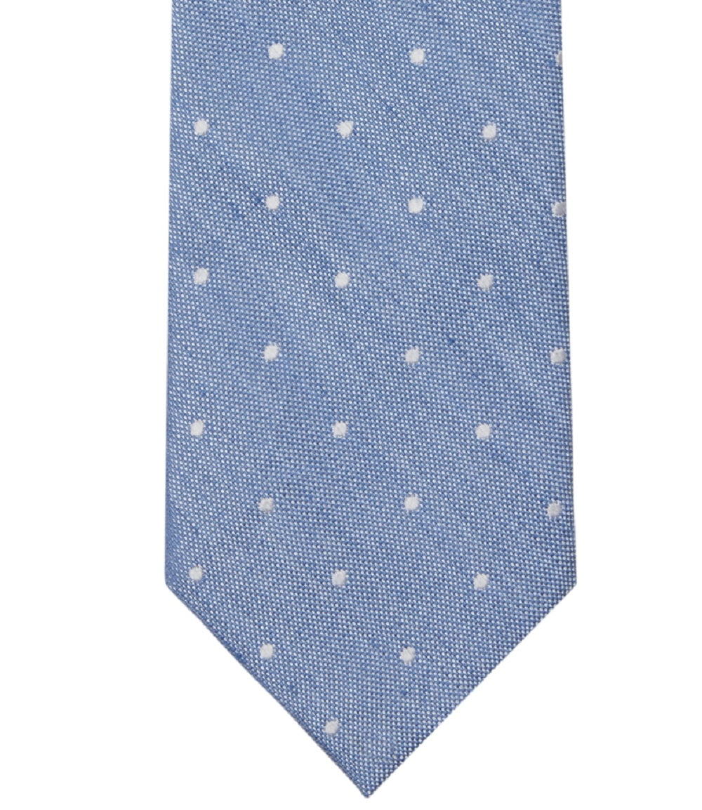 Gravata Tommy Hilfiger Presley Dot Masculina Azul Tamanho Regular