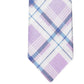 Gravata de linho Tommy Hilfiger Robert Slim Plaid masculina, roxa, tamanho regular