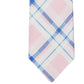 Gravata de linho Tommy Hilfiger Robert Slim Plaid masculina, rosa, tamanho regular