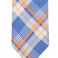 Gravata Tommy Hilfiger Robert Slim Plaid de Linho Masculina Laranja Tamanho Regular