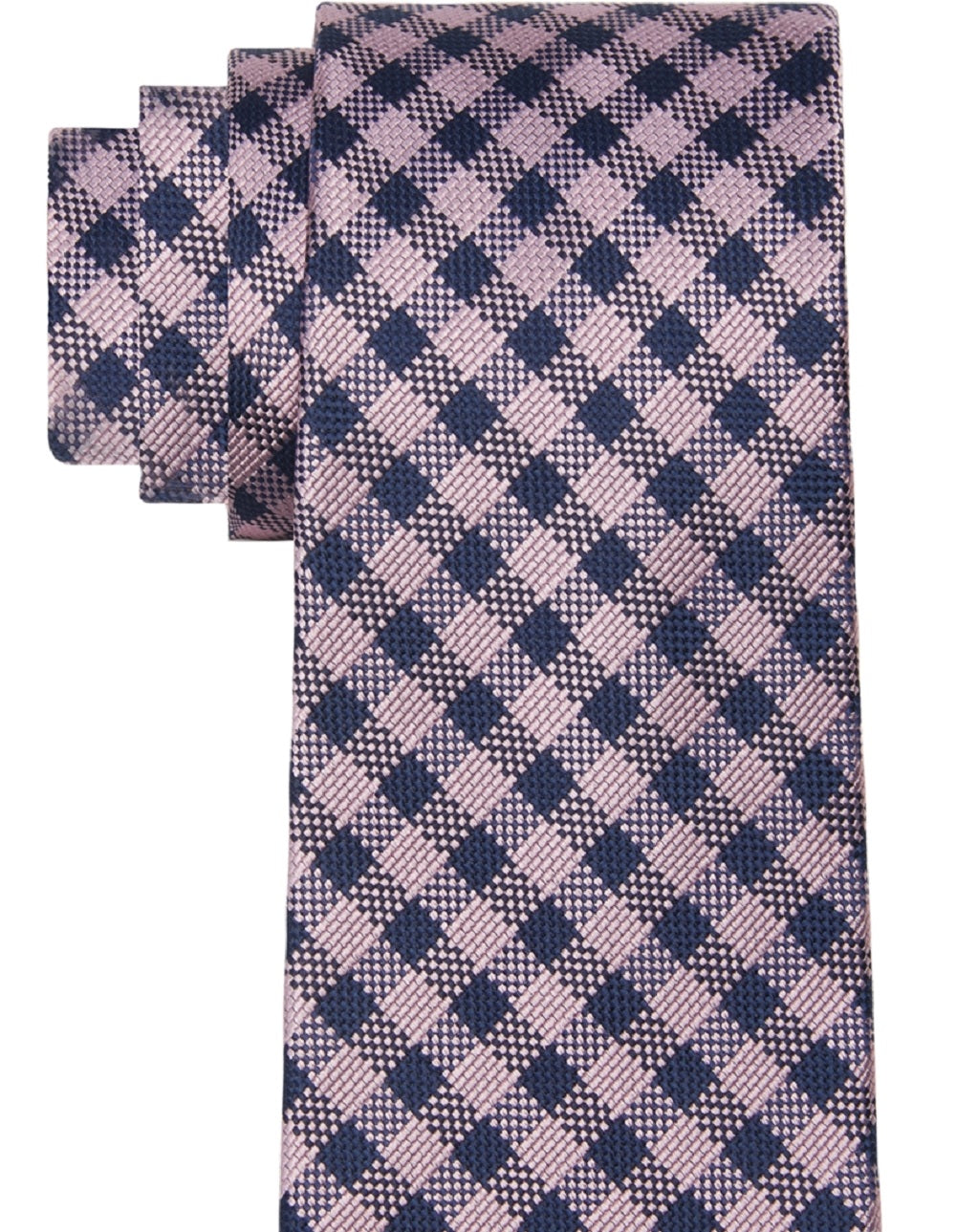 Gravata Tommy Hilfiger Willard Gingham Masculina Rosa Tamanho Regular