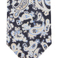 Gravata de linho Tommy Hilfiger Howard Classic Paisley masculina marrom tamanho regular