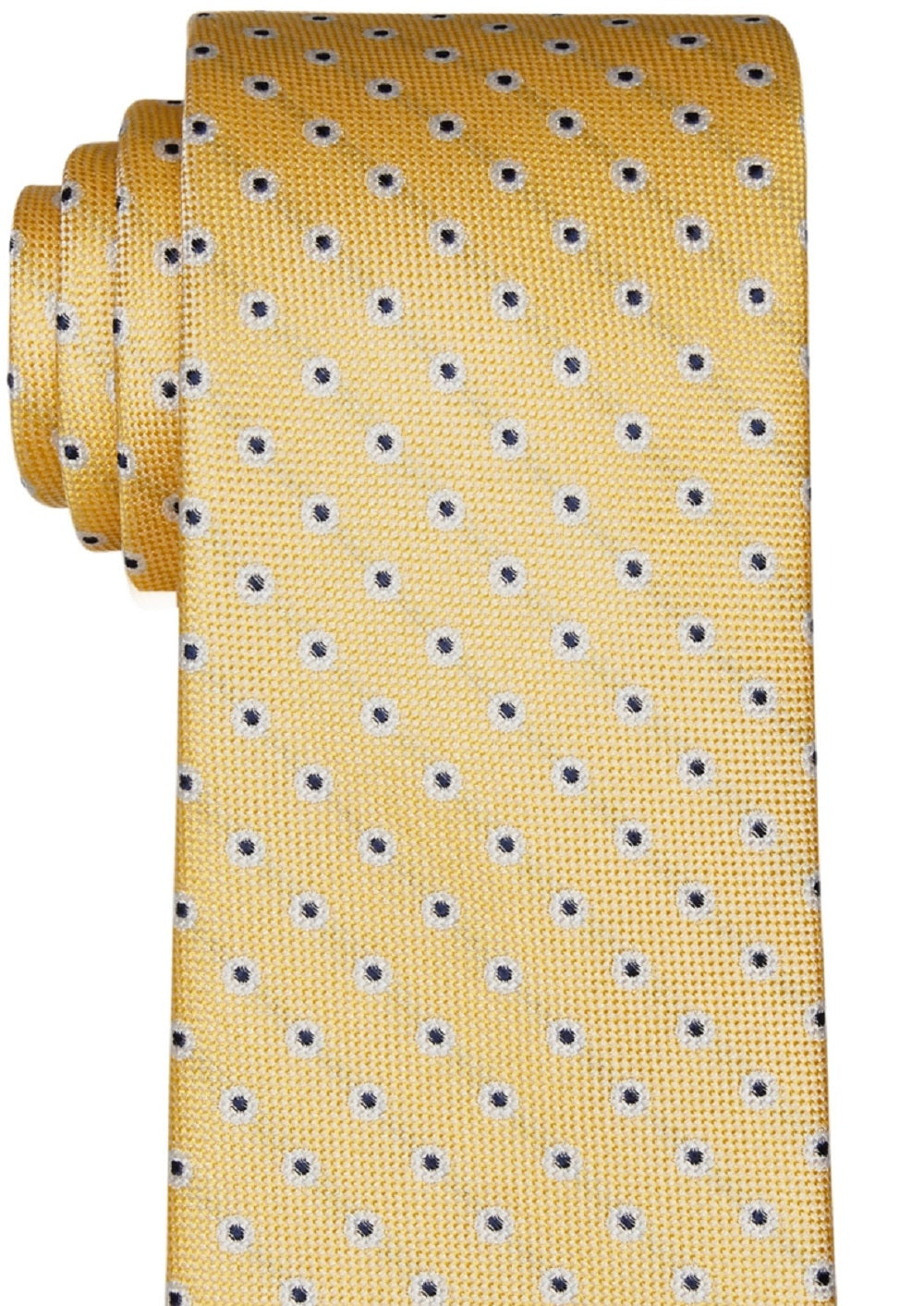 Gravata Tommy Hilfiger Classic Floral Neat Masculina Amarela Tamanho Regular