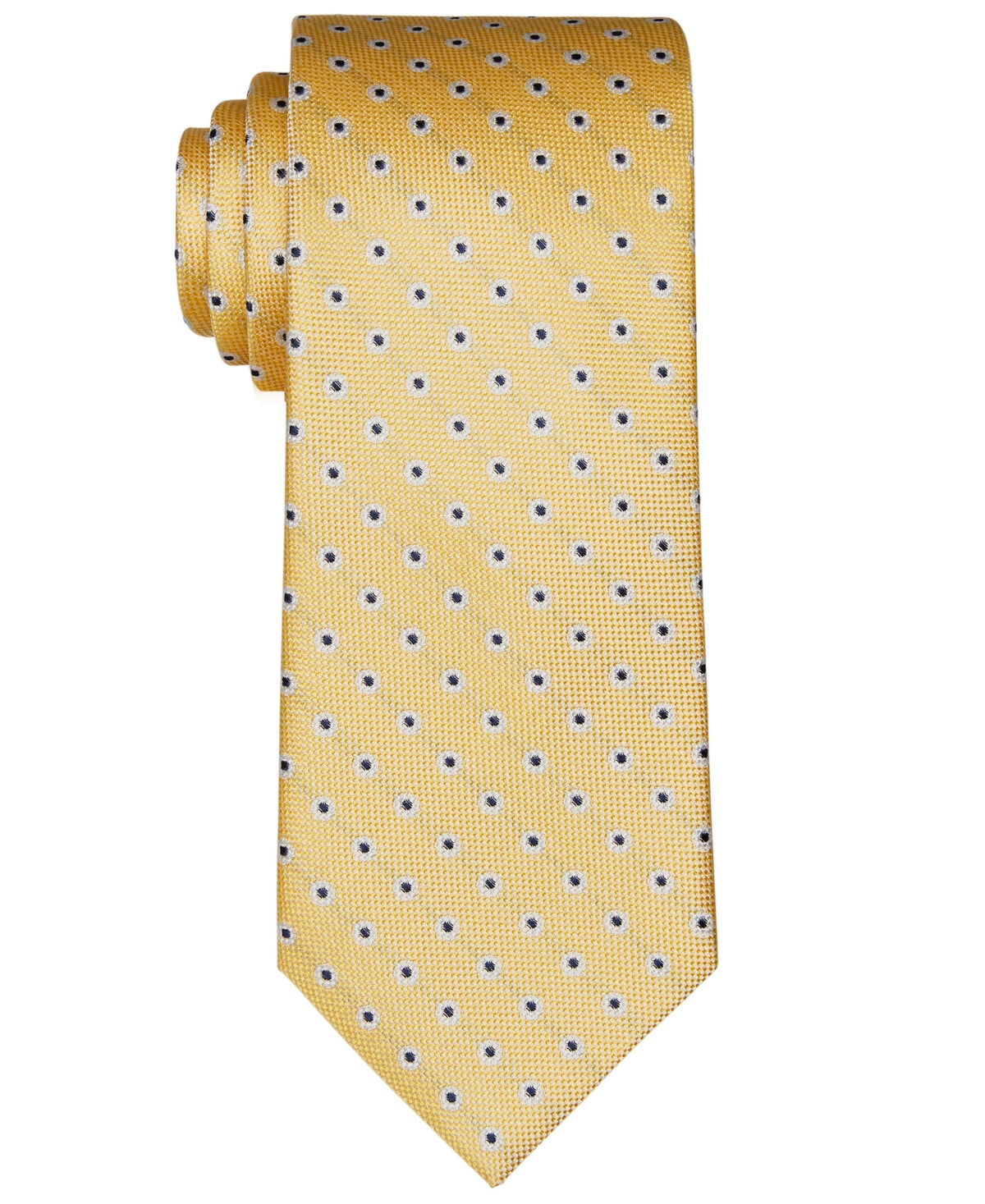 Gravata Tommy Hilfiger Classic Floral Neat Masculina Amarela Tamanho Regular