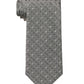 Gravata Calvin Klein Masculina Slim Chambray Quadrada Cinza Tamanho Regular