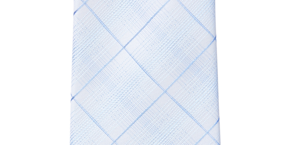 Gravata Calvin Klein Shield Slim Geo Masculina Azul Tamanho Único