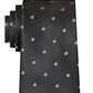 Gravata Calvin Klein Linked Slim Neat Masculina Preta Tamanho Regular