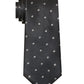 Gravata Calvin Klein Linked Slim Neat Masculina Preta Tamanho Regular