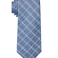 Gravata Slim Xadrez Masculina Calvin Klein Azul Tamanho Regular