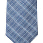 Gravata Slim Xadrez Masculina Calvin Klein Azul Tamanho Regular