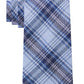 Gravata Slim Xadrez Masculina Calvin Klein Azul Tamanho Regular