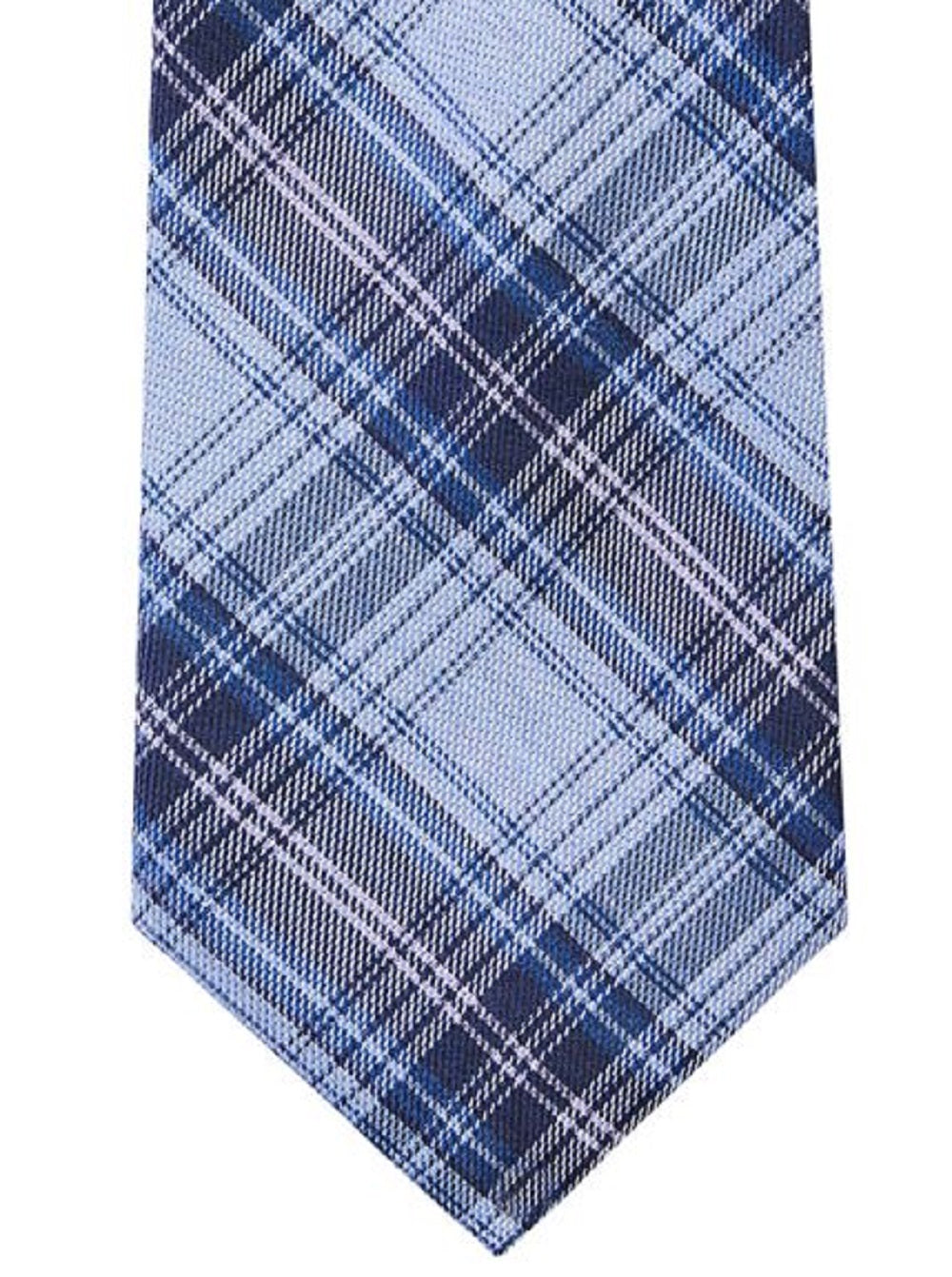 Gravata Slim Xadrez Masculina Calvin Klein Azul Tamanho Regular