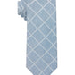 Gravata Calvin Klein Windowpane Masculina Azul Tamanho Regular