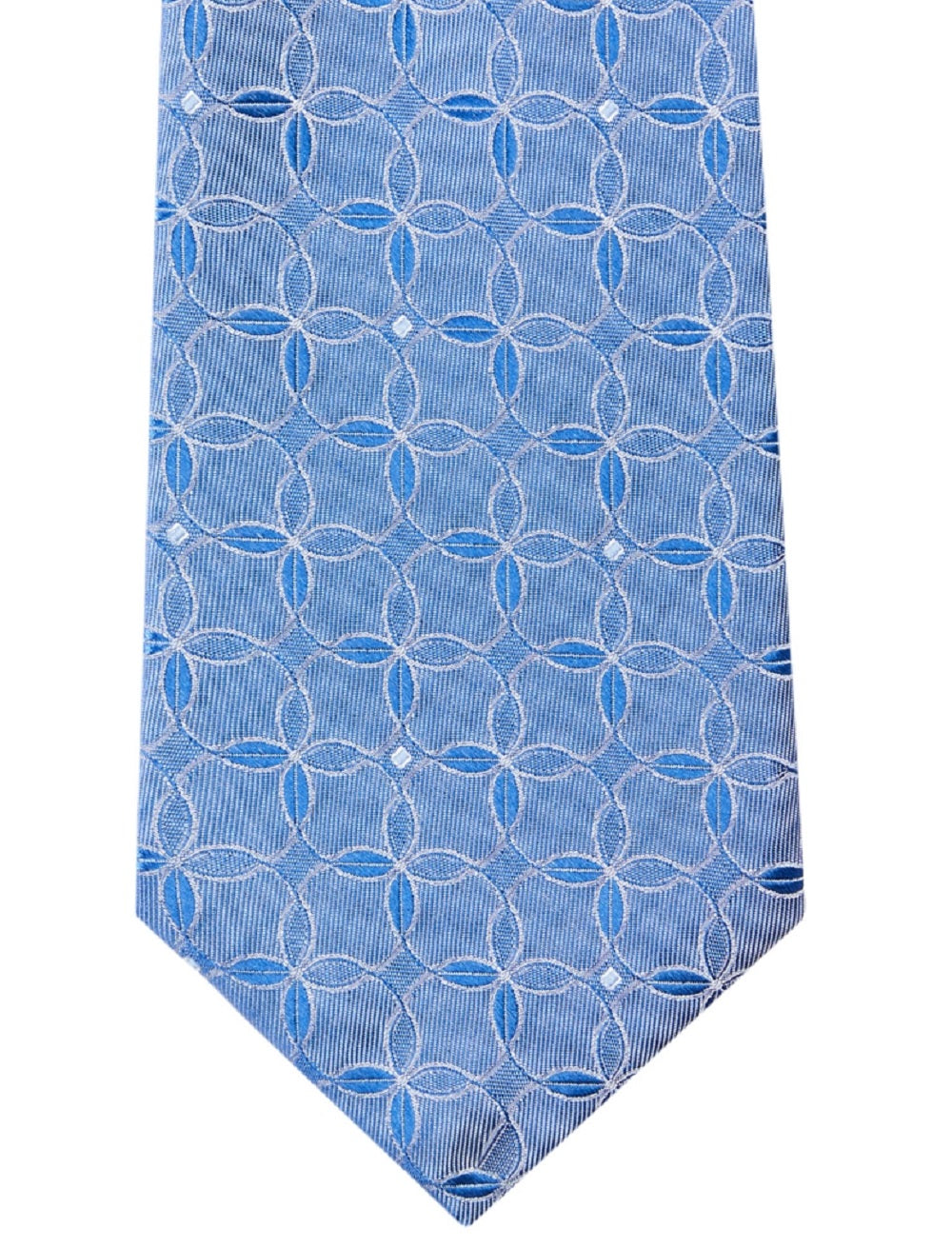 Gravata Calvin Klein Masculina Slim Lattice Medallion Azul Tamanho Regular