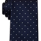 Gravata de seda Tommy Hilfiger Metcalf Classic Dots masculina, azul, tamanho regular