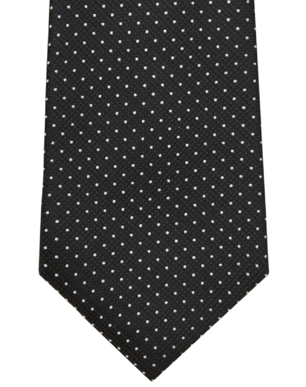 Gravata Calvin Klein Masculina Slim Texturizada Dobby Dot Preta Tamanho Regular