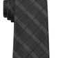 Calvin Klein Gravata Line Grid Masculina Cinza Tamanho Regular