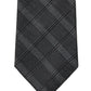 Calvin Klein Gravata Line Grid Masculina Cinza Tamanho Regular