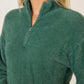 Pj Salvage - Campfire Cozy Feather Knit Quarter Zip Sweater