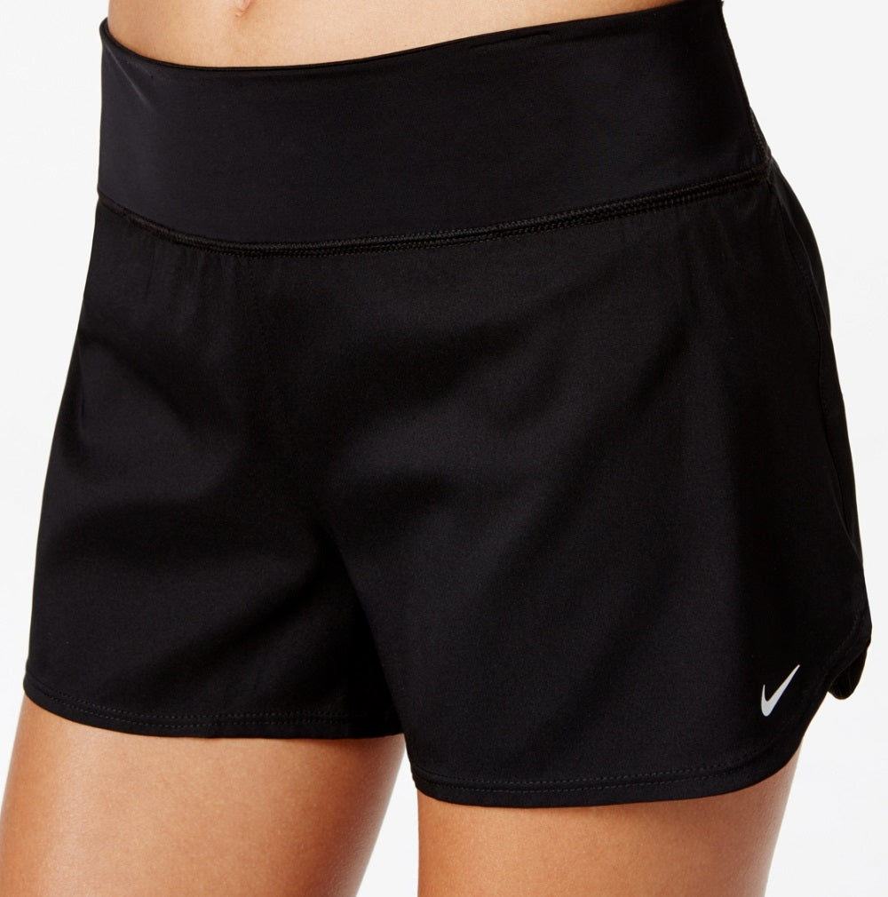 Calções de banho Nike para mulher, preto, tamanho grande