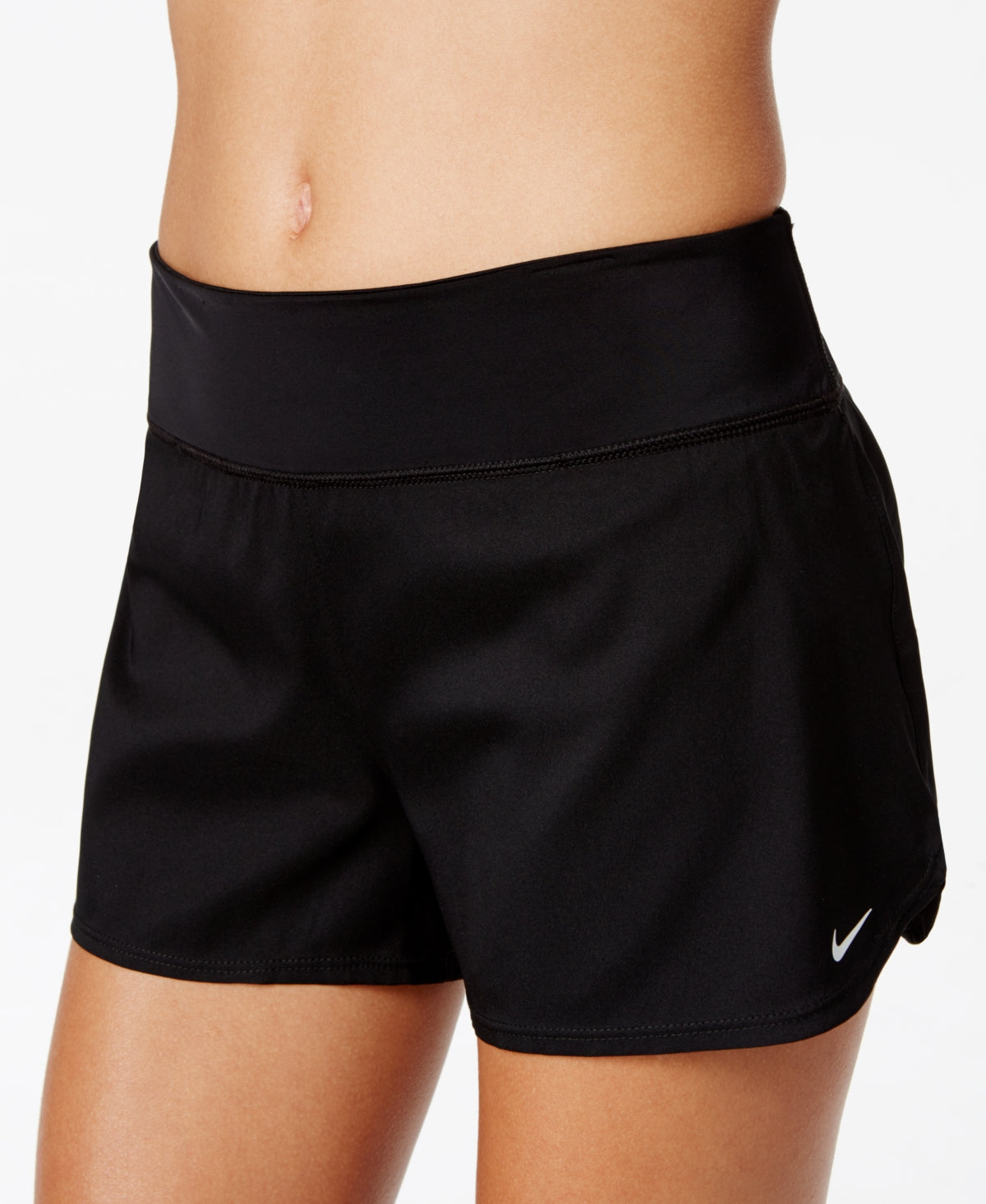 Calções de banho Nike para mulher, preto, tamanho grande