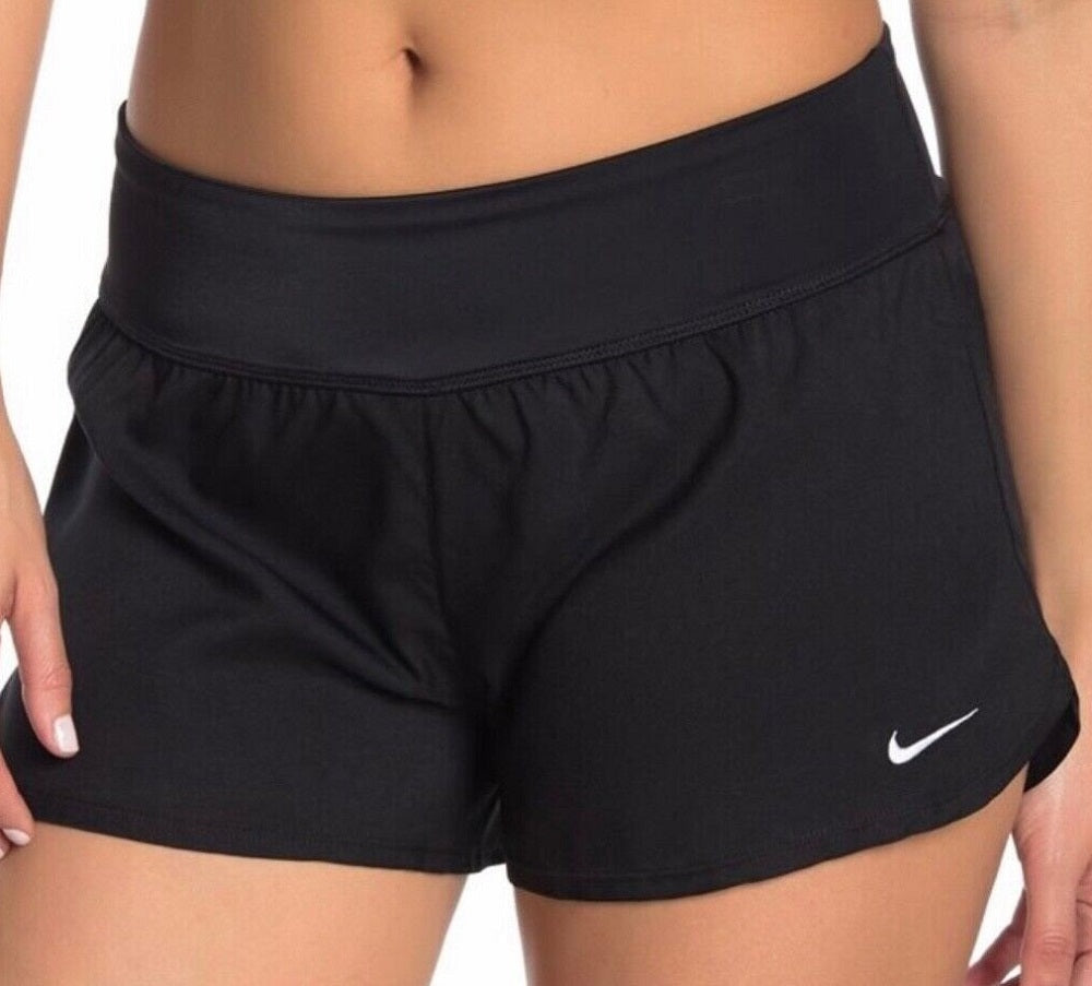 Calções de banho Nike Active Board Shorts para mulher, preto, tamanho extragrande