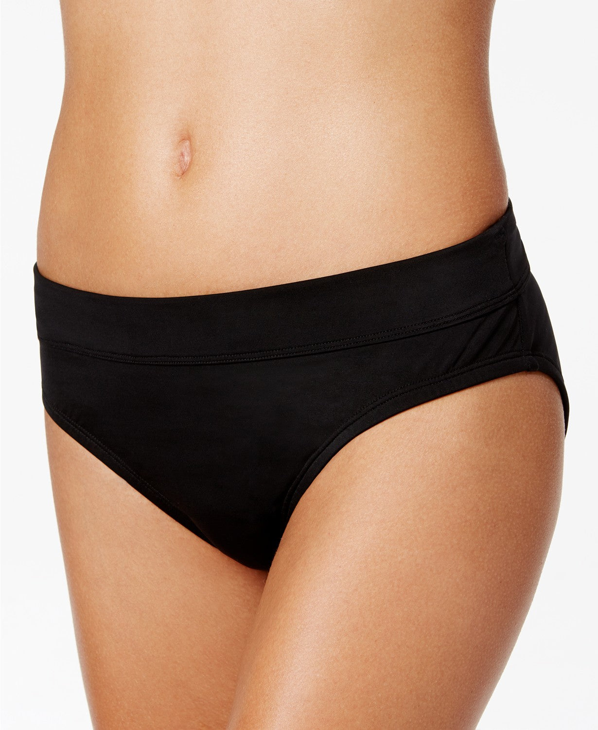 Calcinha de biquíni Nike Active Hipster feminina, preta