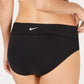 Calcinha de biquíni Nike Active Hipster feminina, preta