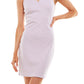 Vestido justo com gola canelada Planet Gold Junior, roxo, tamanho extragrande
