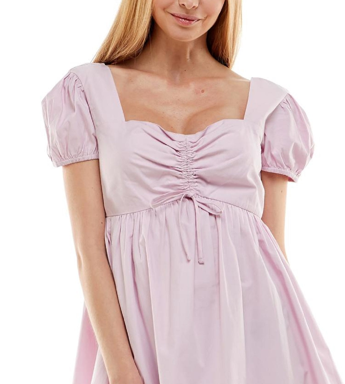 Vestido infantil Planet Gold de algodão com manga bufante e estampa floral, roxo, tamanho extragrande