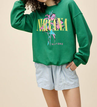 Daydreamer - Nirvana Lilies Bf Crew Sweater