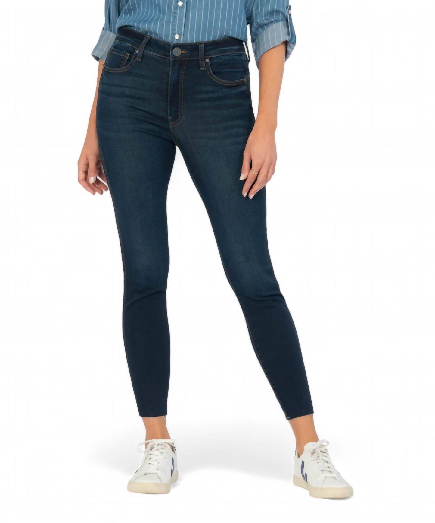 Kut From The Kloth - CONNIE HIGH RISE-FAB AB-ANKLE SKINNY RAW HEM JEAN