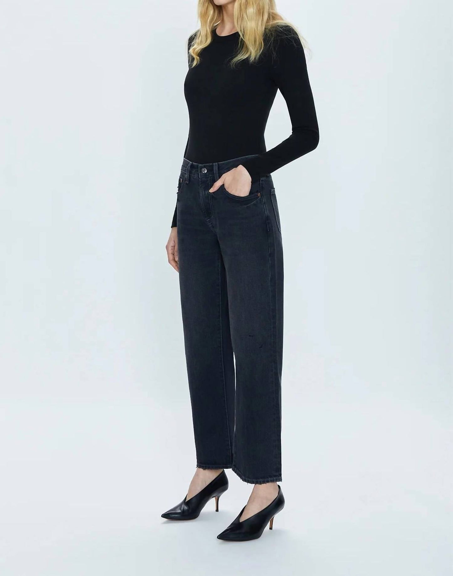 Pistola - Lexi Mid-Rise Bowed Straight Pant