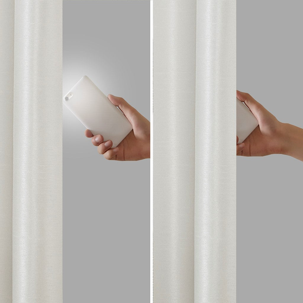 Twist Tab Total Blackout Window Curtain Panel White 50x95