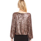 Karen Kane - Sequin Boatneck Top