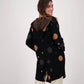 Gabby Isabella - Polka Hooded Open Front Cardigan
