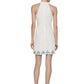 Fate - Embroidered Scalloped Linen Dress