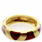 Hidalgo - Red Enamel Ring - Size 7