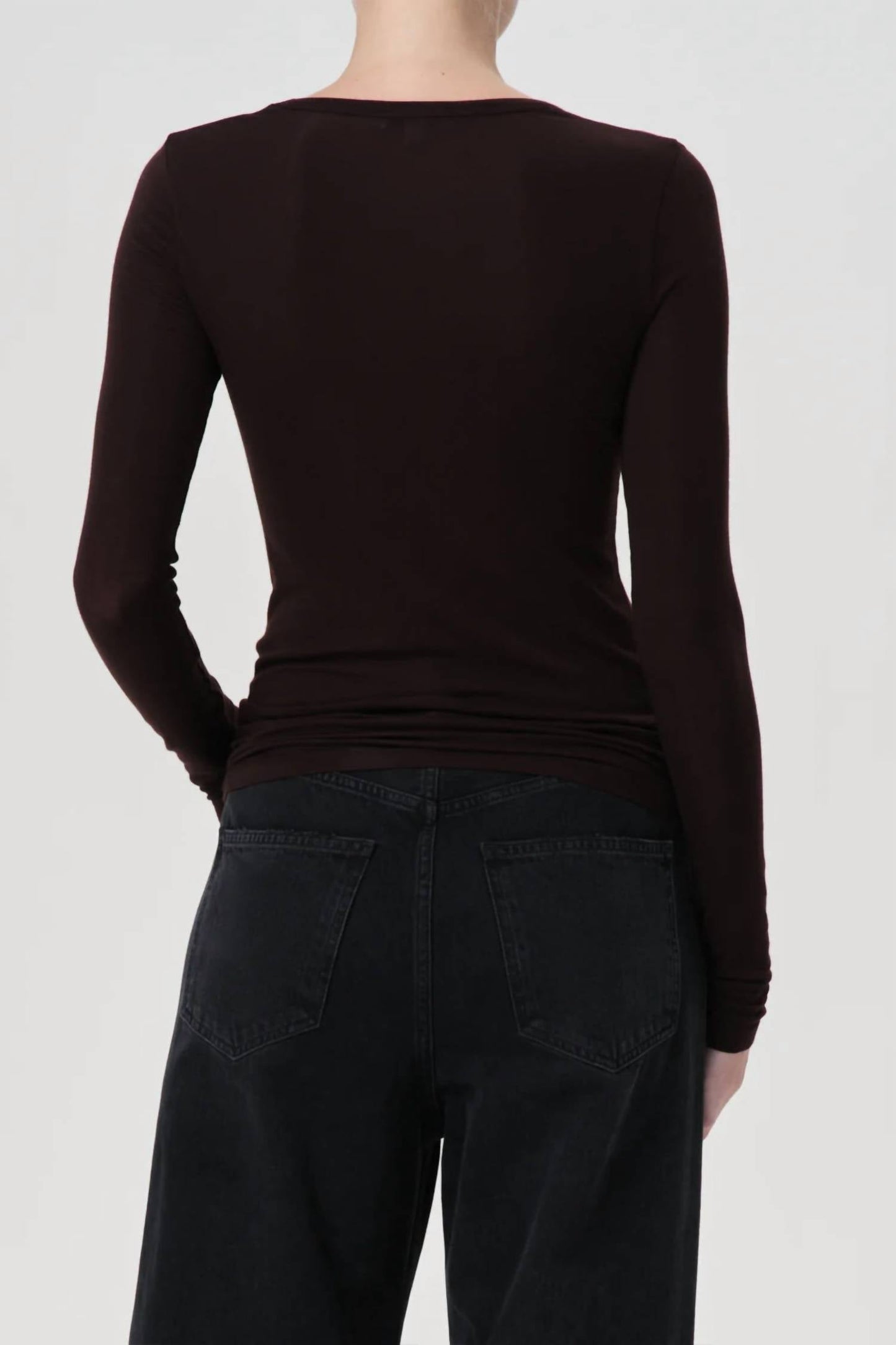 Agolde - Camiseta Corey com decote redondo