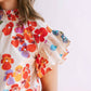 Sunshine Tienda - Rainbow Flower Flutter Top