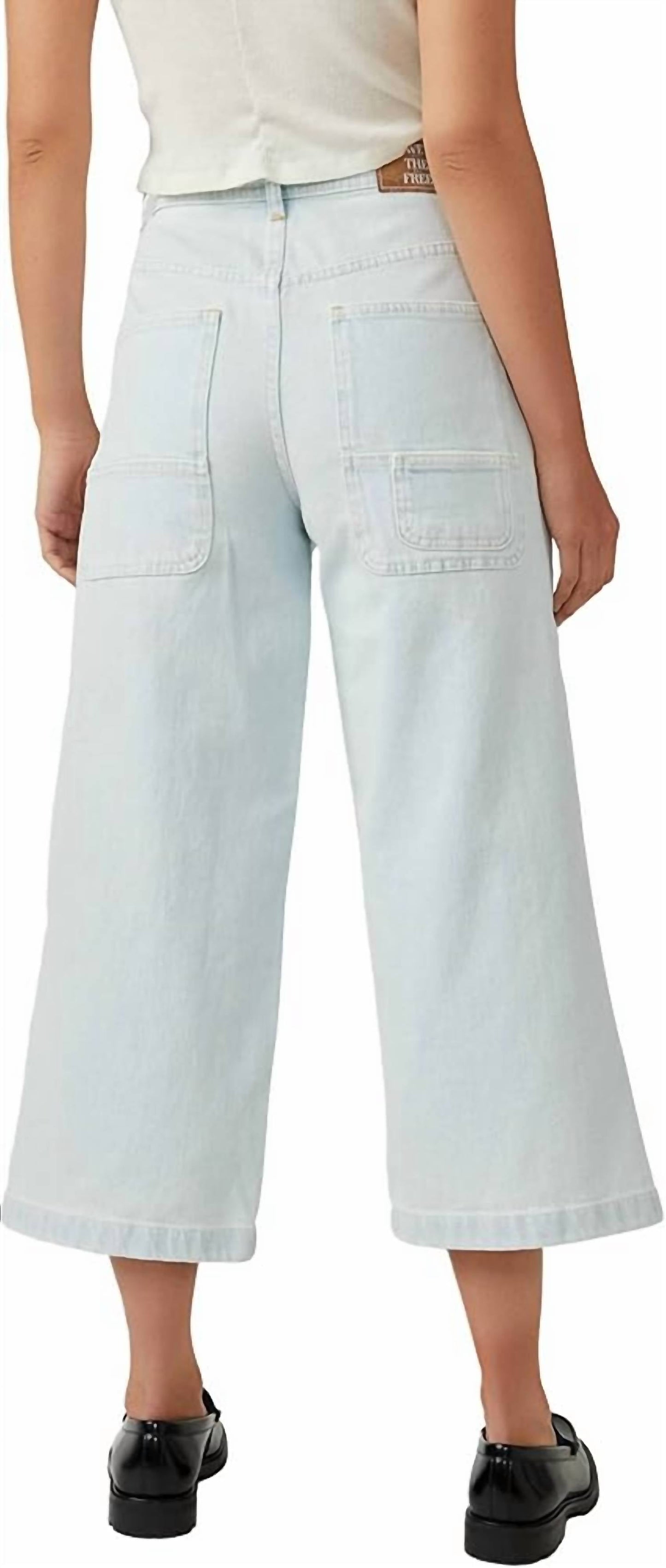 Free People - Piper Mid-rise Crop Wide Leg Jean