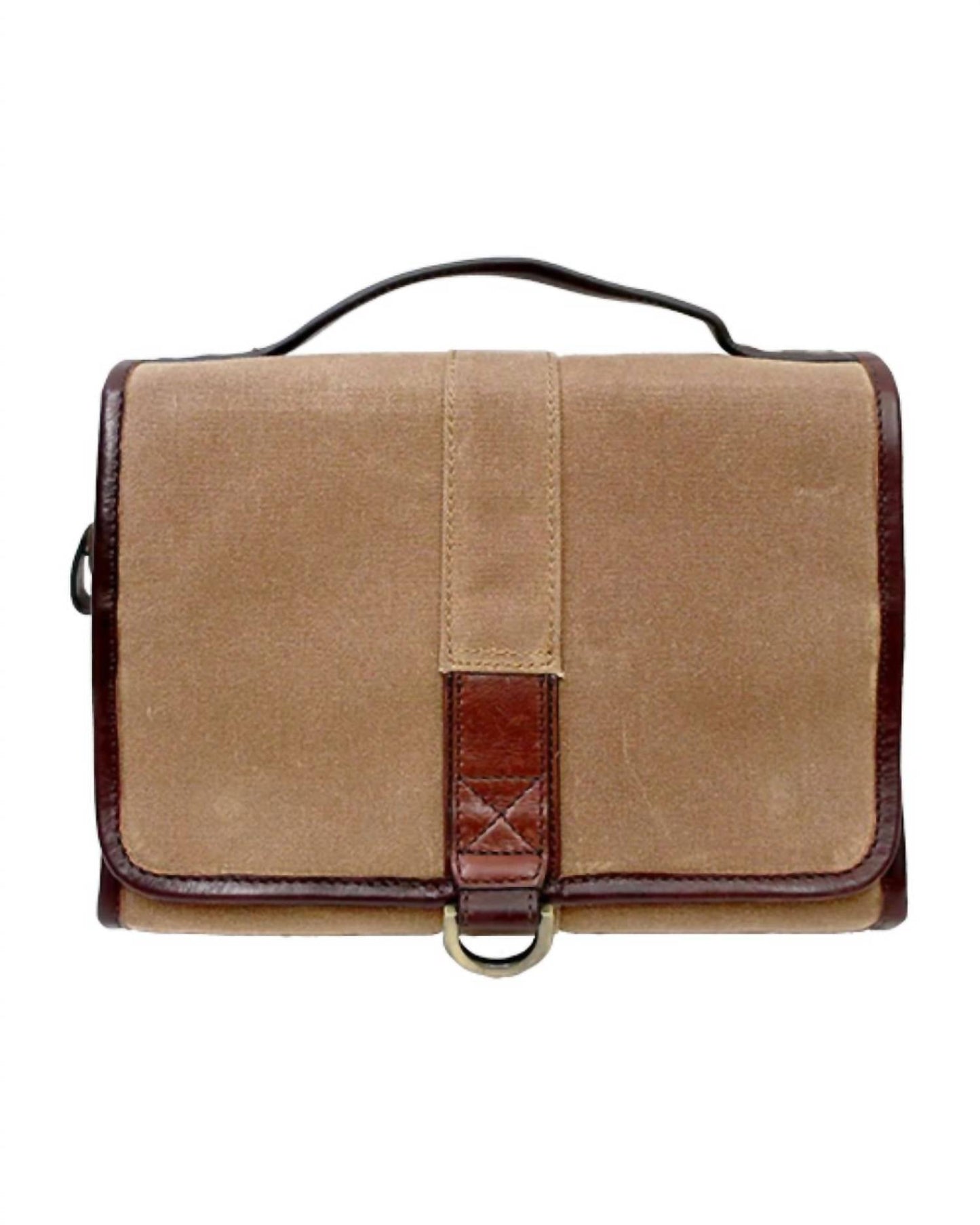 Boconi - Men's Waxed Canvas Hanging Travel Kit