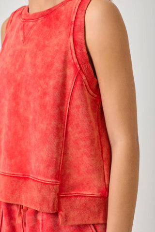 Mystree - Bowie Sleeveless Terry Top