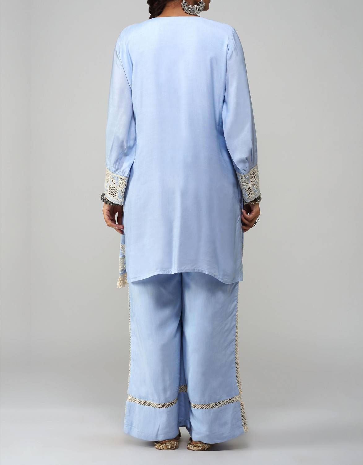 Zaalima Fashion - Straight Tunic Set Cotton - Noor-e-rang