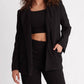 Wolven - Four-way Stretch Onyx Blazer