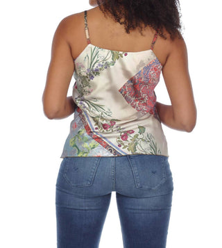 Paparazzi – Camisola Charmeuse com estampa patchwork de cetim