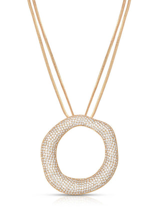 Ettika - Women's Open Circle Pavè Necklace