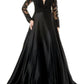 Coya Collection - Long Sleeve Satin Ball Gown