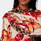 INC International Concepts Pashmina Feminina Leopardo Floral Vermelha Tamanho Regular
