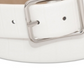 Cinto feminino com painel em relevo de crocodilo da INC International Concepts, branco, tamanho extragrande
